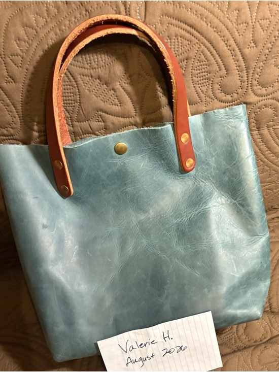 Kmm & Co. Handbags - KMM & Co Mini Crossbody Tote in Atlantic Blue